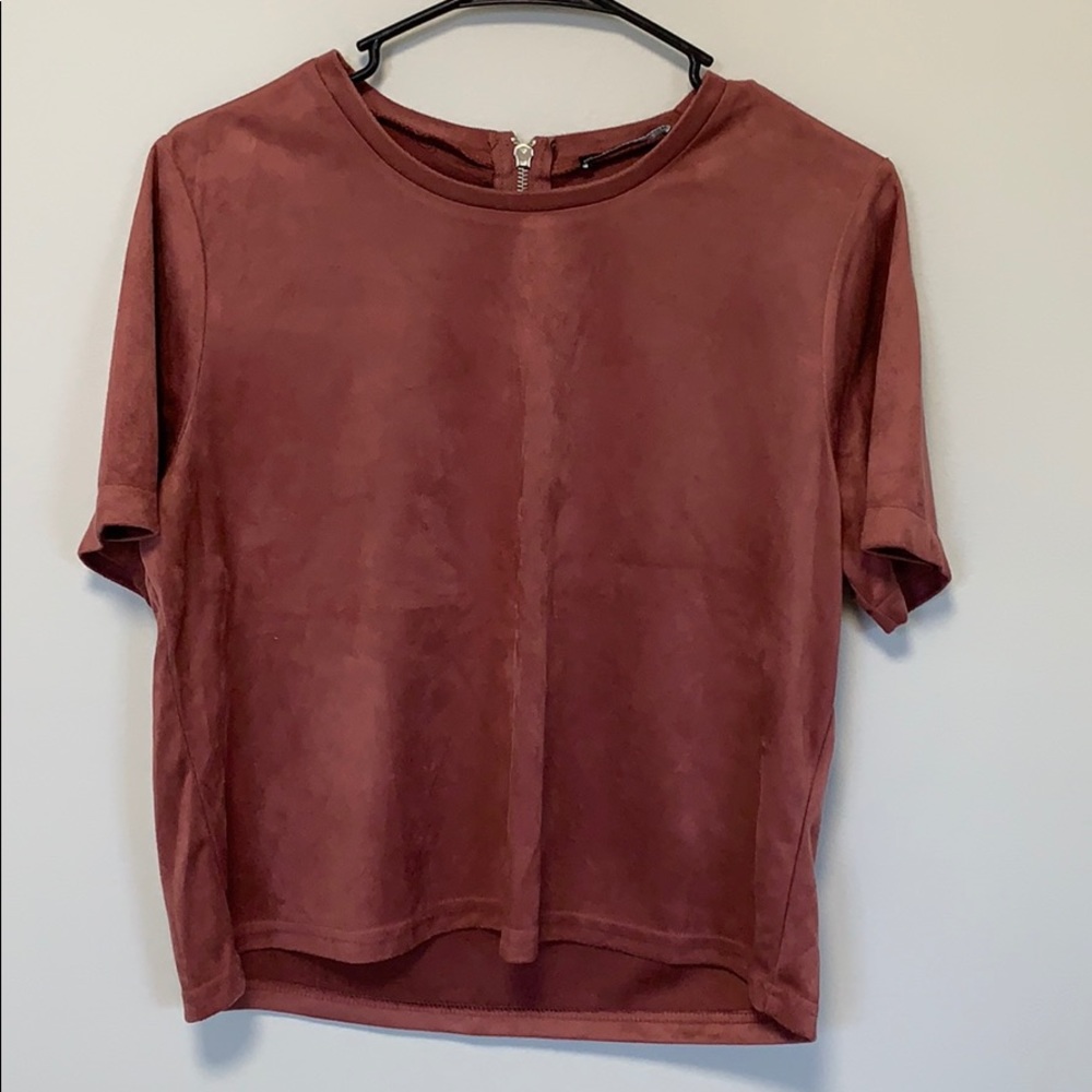 Zara velvet t-shirt
